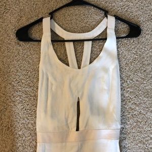 Off white MinkPink maxi dress.